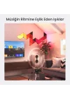 Shapes Ultra Siyah Üçgen Başlangıç ​​Seti, 9 Adet Akıllı RGBW Üçgen LED Panel – Modüler Wi-Fi Duvar Aydınlatması (16 Milyon Renk), Alexa, Google ve Apple ile Uyumlu