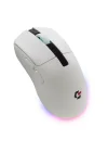 Sharper RGB Işıklı Kablosuz Gaming Oyucu Mouse 12000 DPI, Ultra Hafif, Bluetooth + 2.4G Kablosuz + Kablolu, Huano Silent Switch Tıklama, PAW3311 Sensör, 400mAh Batarya, Beyaz Gamer Faresi