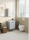 Shift T20 81003 Kapaklı Lavabo Dolabı, Kül Gri, 60 cm