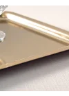 Shiny Metal Sunum Tepsisi Gold