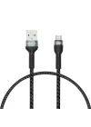 Shira Serisi Micro USB Kablo 30cm Siyah