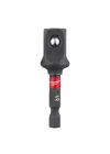 SHOCKWAVE Lokma Anahtarı 50 mm, 1/4 inç Altıgen 1/2 inç Kare üzerinde, Özel Çelik Adaptör Seti