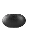 Sia Siyah Oval Vazo 25cm