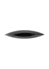 Sia Siyah Oval Vazo 25cm