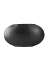 Sia Siyah Oval Vazo 25cm