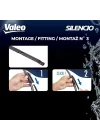 Silencio Flat Blade Set Silecek Seti Alfa Romeo Guiletta (2010-2020), BYD Seal U EV (2024 ve sonrası), Peugeot 308 (2017-2021) (600+450 MM) 574641