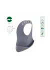 Silicone Baby Bib - Silikon Mama Önlüğü, Gri
