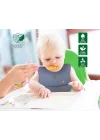 Silicone Baby Bib - Silikon Mama Önlüğü, Gri