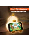 Silikon Gece Lambası, LED Yumuşak Sevimli Ördek Lamba, Çocuklar için Kısılabilir Gece Lambası, Şarj Edilebilir Bebek Yatak Odası Lambası, Emzirme ve Kreş Dekoru için