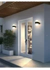Silindir Led Aplik 12 Watt Gün Işığı 3200k İç Mekan Ve Dış Mekan Cata Bora Led Aplik Ip54