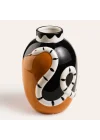 Siming Kahverengi Seramik Vazo 15x14.5x21.5 Cm