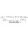 Single El Duşu Başlığı - 150 cm Örgülü Duş Spirali Hortumu (2li Set)