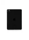 Siyah 2020 (4.Nesil) - Tablet Süper Silikon Kapak-Siyah iPad Pro 12.9 Pro ile uyumlu