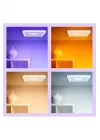 Siyah Akıllı Sıva Üstü RGB Kare Panel Tavan Armatürü 17W