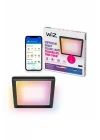Siyah Akıllı Sıva Üstü RGB Kare Panel Tavan Armatürü 17W