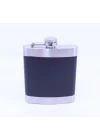 Siyah - Krom Cep Matarası-Flask 7 OZ