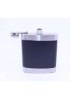 Siyah - Krom Cep Matarası-Flask 7 OZ
