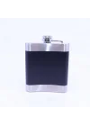 Siyah - Krom Cep Matarası-Flask 7 OZ