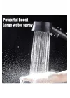 Siyah Turbo Fan Su Tasarruflu Yüksek Basınçlı Duş Başlığı