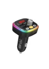 SL-BT306 Çift USB 5V 3.1A Rainbow Işıklı Led Ekran TF Kartlı V5.0 Bluetooth Fm Transmitter