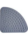 Slikon Yumuşak Taban Pearlette Banyo Paspası 53,5x53,5 cm Kaymaz