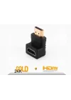 SLX-983 Gold HDMI F TO HDMI M Adaptör