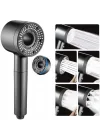 Smartizi 5 Fonksiyonlu Turbo Duş Başlığı (Gri) - Yüksek Basınçlı Tazyik Ayarlı Lüks Banyo Başlığı