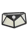 Solar lamba 100 LED PIR hareket sensörlü dış duvar lambası IP65 bahçe teras - 1 adet