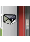 Solar lamba 100 LED PIR hareket sensörlü dış duvar lambası IP65 bahçe teras - 1 adet