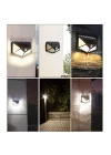Solar lamba 100 LED PIR hareket sensörlü dış duvar lambası IP65 bahçe teras - 1 adet
