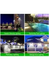 Solar lamba 100 LED PIR hareket sensörlü dış duvar lambası IP65 bahçe teras - 1 adet