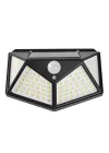 Solar lamba 100 LED PIR hareket sensörlü dış duvar lambası IP65 bahçe teras - 1 adet