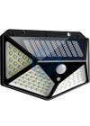 Solar LED Bahçe Lambası, 100 LED Hareket Sensörlü 13x9x5 cm, 3 Modlu Güneş Enerjili Solar Lamba, Dış Mekan Aydınlatma, Duvar Montajlı
