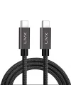 Solid 100W 5A PD2.0 Type C to Type C Hızlı Şarj ve Data Kablosu 2 Metre Halat Örgülü Space Gray LVA-TCT