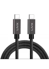 Solid 100W 5A PD2.0 Type C to Type C Hızlı Şarj ve Data Kablosu 2 Metre Halat Örgülü Space Gray LVA-TCT