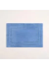 Solıd Çift Taraflı Pamuk%100 Pamuk Banyo Paspası 60x90 Cm Mavi