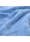 Solıd Çift Taraflı Pamuk%100 Pamuk Banyo Paspası 60x90 Cm Mavi