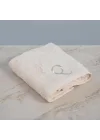Solid Nakışlı Yüz Havlusu 50x90 cm Ekru