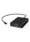 Solo 10 G Thunderbolt 3 Ethernet Adaptörü 10 Gbase, Siyah