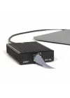 Solo 10 G Thunderbolt 3 Ethernet Adaptörü 10 Gbase, Siyah