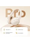 Space Pro Hi-Res LDAC Bluetooth 5.4 TWS Kablosuz Kulak üstü Kulaklık Bej
