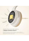 Space Pro Hi-Res LDAC Bluetooth 5.4 TWS Kablosuz Kulak üstü Kulaklık Bej