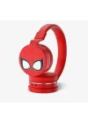 Spiderman Örümcek Adam Kablosuz Bluetooth Katlanabilir Kulaküstü Kulaklık Yeni