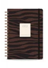 Spiralli Süresiz Planlayıcı Ajanda Kahverengi Zebra- 15x21