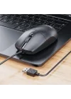 SPK7247 USB Kablolu Optik Mouse - 1.8 Metre Ekstra Uzun Kablo, 1200 DPI Hassasiyet, Ergonomik Ofis ve Ev Tasarımı, Tak-Çalıştır, Siyah