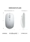 SPK7315 Kablosuz 1200DPI 3 Tuşlu Optik Mouse Beyaz