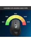 SPK7818 3200 DPI 8 Tuşlu Dual Mod Bluetooth ve 2.4G Kablosuz Ergonomik Sessiz Mouse Siyah