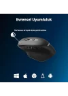 SPK7818 3200 DPI 8 Tuşlu Dual Mod Bluetooth ve 2.4G Kablosuz Ergonomik Sessiz Mouse Siyah