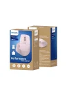SPK7858 Bluetooth Kablosuz Çift Modlu 4000DPI 7 Tuşlu Optik Mouse Pembe