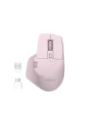 SPK7858 Bluetooth Kablosuz Çift Modlu 4000DPI 7 Tuşlu Optik Mouse Pembe